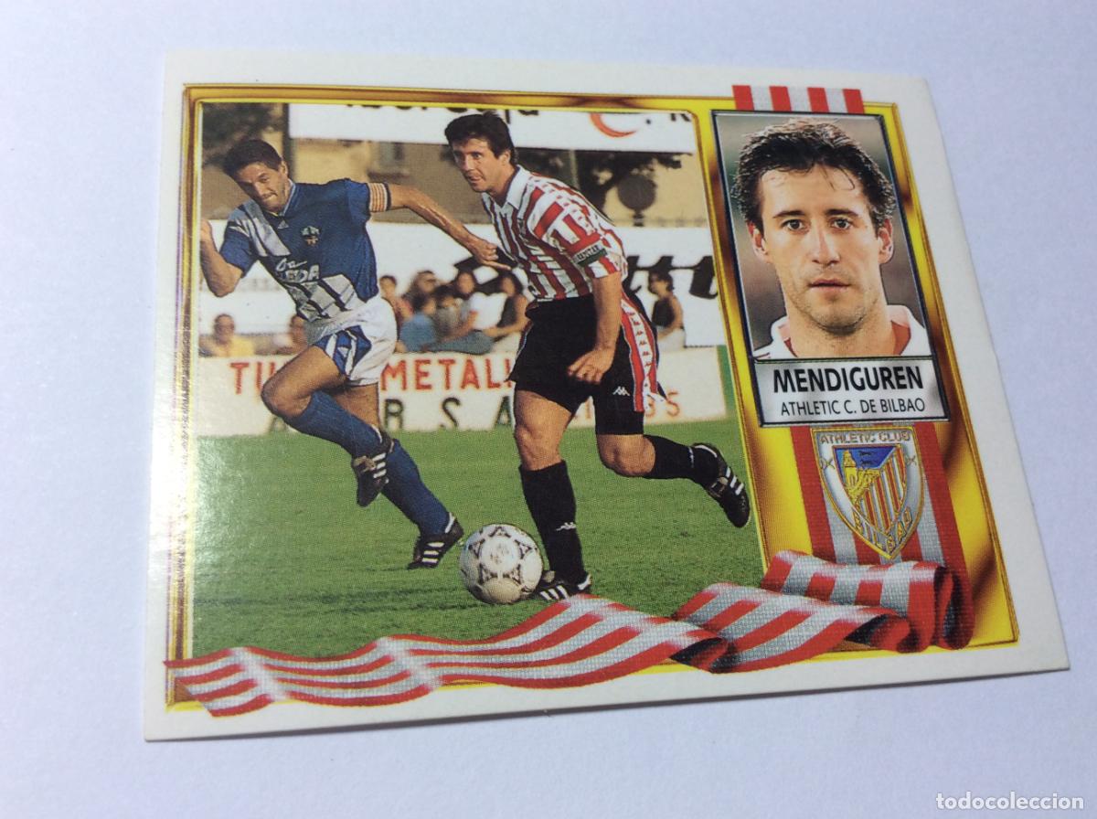 Cromos de F&uacute;tbol: Mendiguren Athletic Bilbao Este 95 96 1995 1996