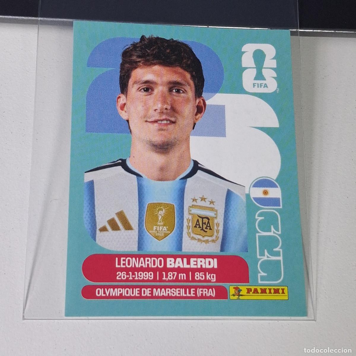 Cromos de F&uacute;tbol: B27 ARG7 ARG 7 LEONARDO BALERDI ARGENTINA MUNDIAL FIFA WORLD CUP 2026 STICKER PANINI