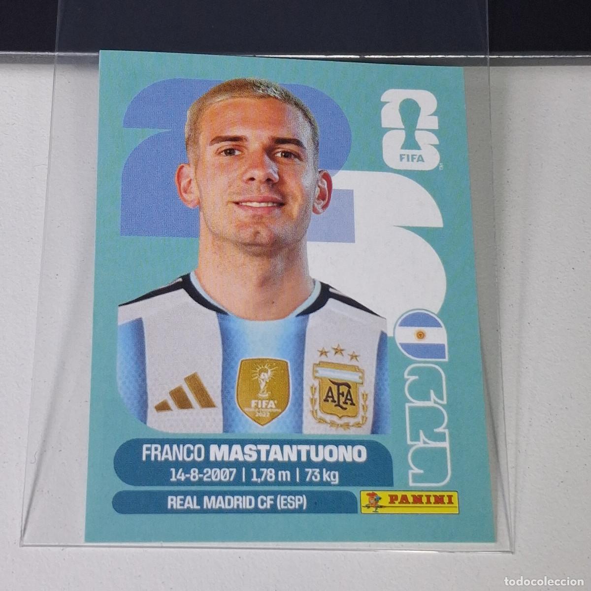 Cromos de F&uacute;tbol: B27 ARG15 FRANCO MASTANTUONO ARG 15 ARGENTINA ARG MUNDIAL FIFA WORLD CUP 2026 STICKER PANINI