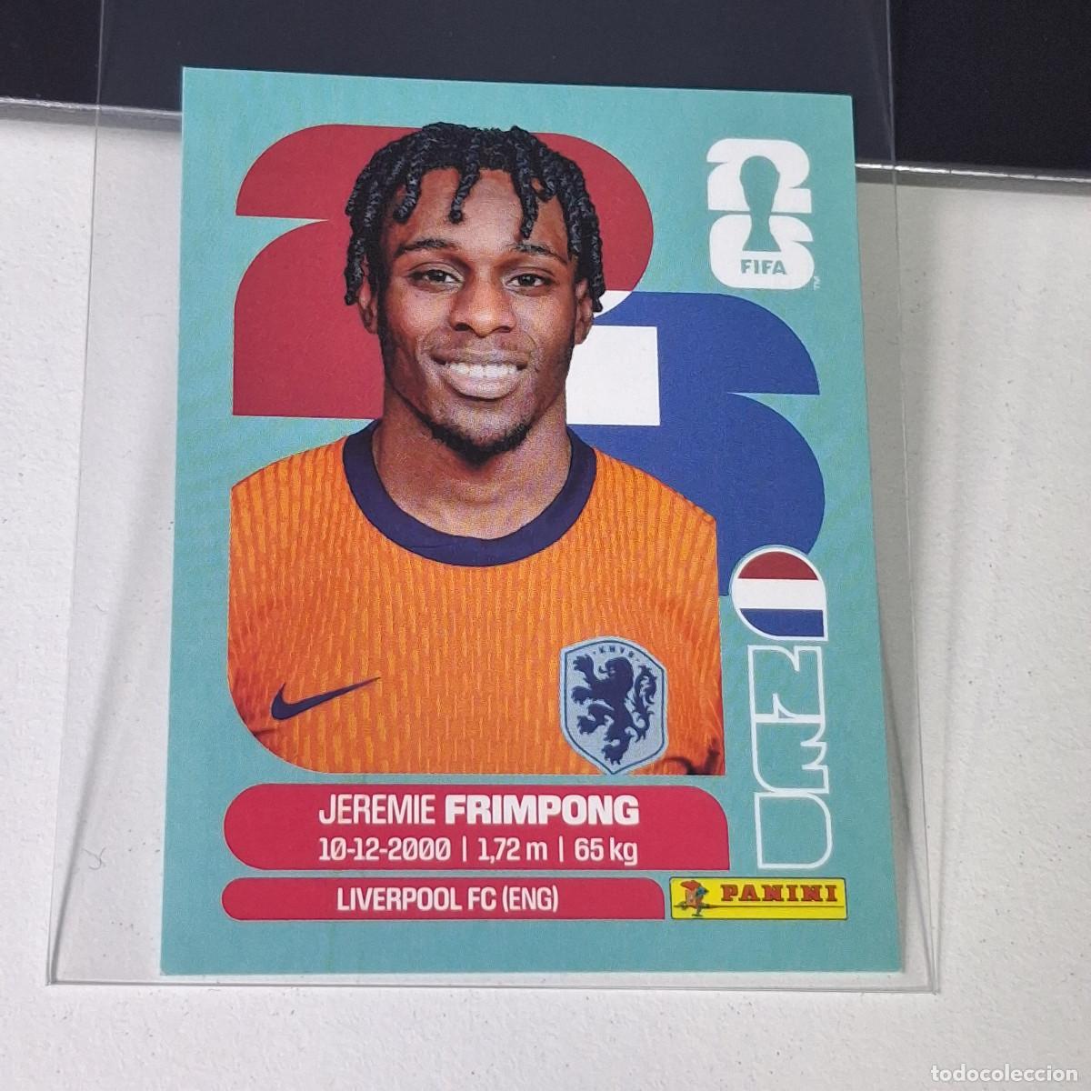Cromos de F&uacute;tbol: B27 NED8 JEREMIE FRIMPONG 8 PA&Iacute;SES BAJOS HOLANDA MUNDIAL FIFA WORLD CUP 2026 STICKER PANINI