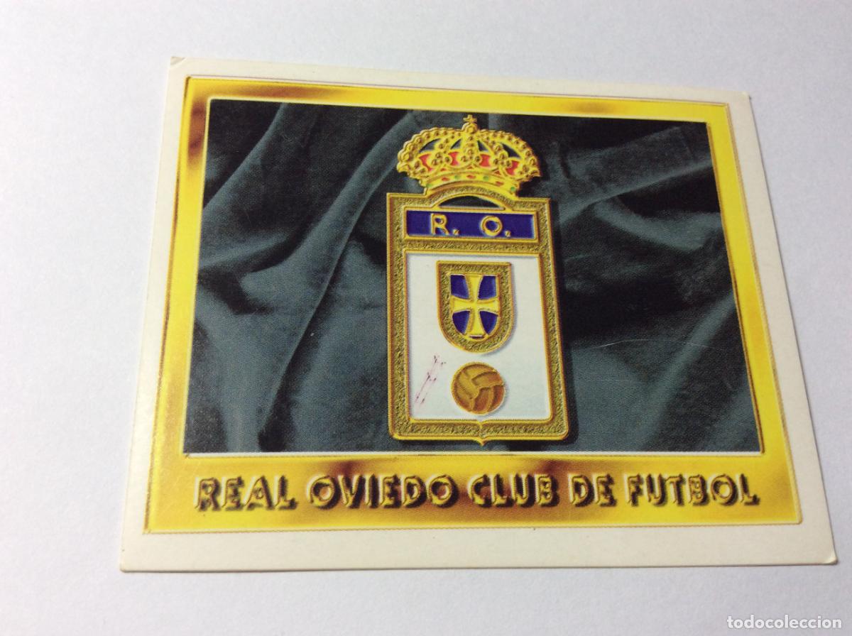 Cromos de F&uacute;tbol: Escudo Real Oviedo Este 95 96 1995 1996