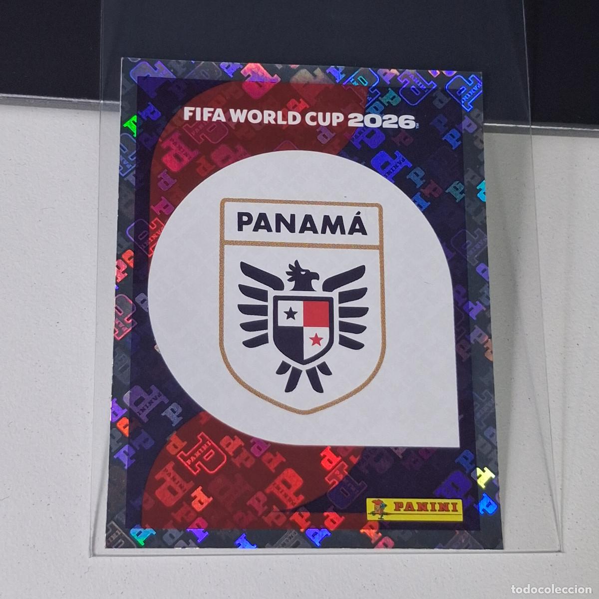 Cromos de F&uacute;tbol: B27 PAN1 PAN 1 ESCUDO EMBLEM ESCUDO 1 PANAM&Aacute; MUNDIAL FIFA WORLD CUP 2026 STICKER PANINI
