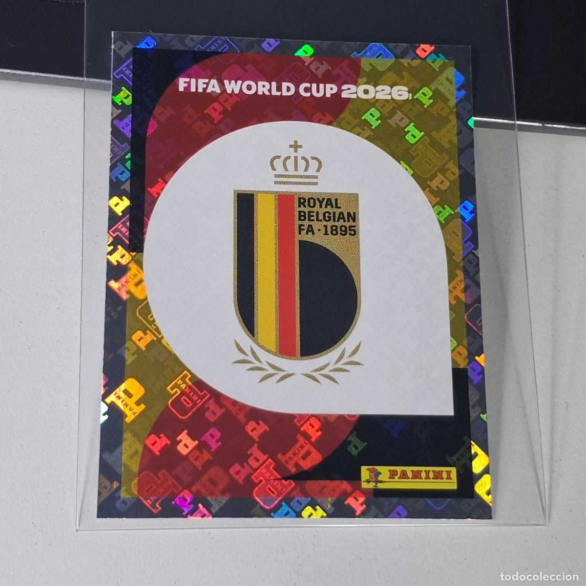 Cromos de F&uacute;tbol: B27 BEL 1 BEL1 ESCUDO BELGICA BELGIUM MUNDIAL FIFA WORLD CUP 2026 STICKER PANINI