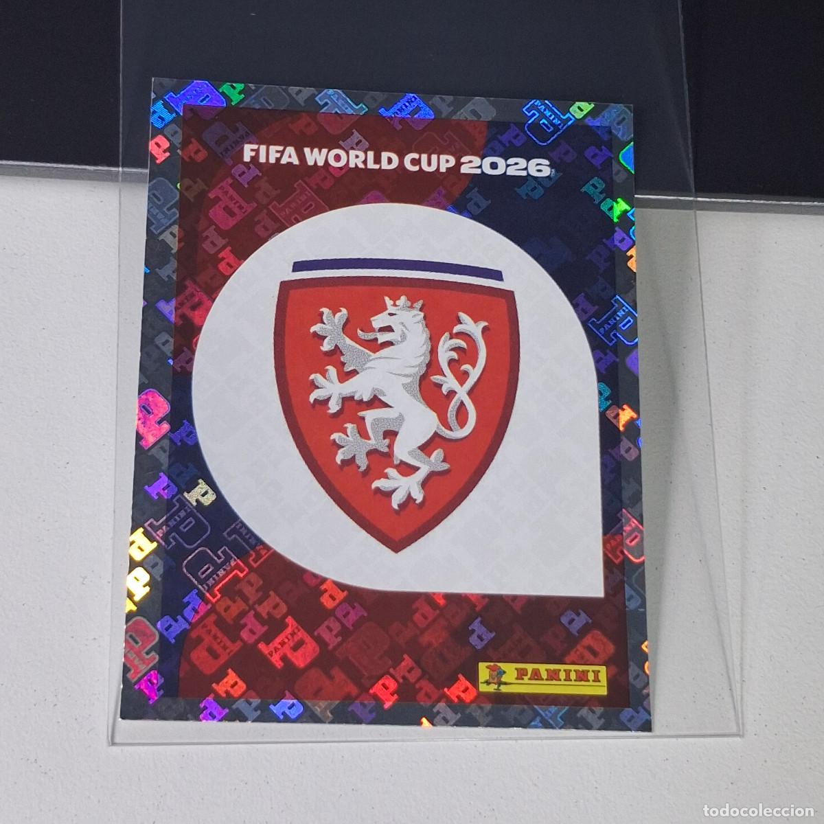 Cromos de F&uacute;tbol: B27 CZE 1 CZE1 ESCUDO REPUBLICA CHECA MUNDIAL FIFA WORLD CUP 2026 STICKER PANINI