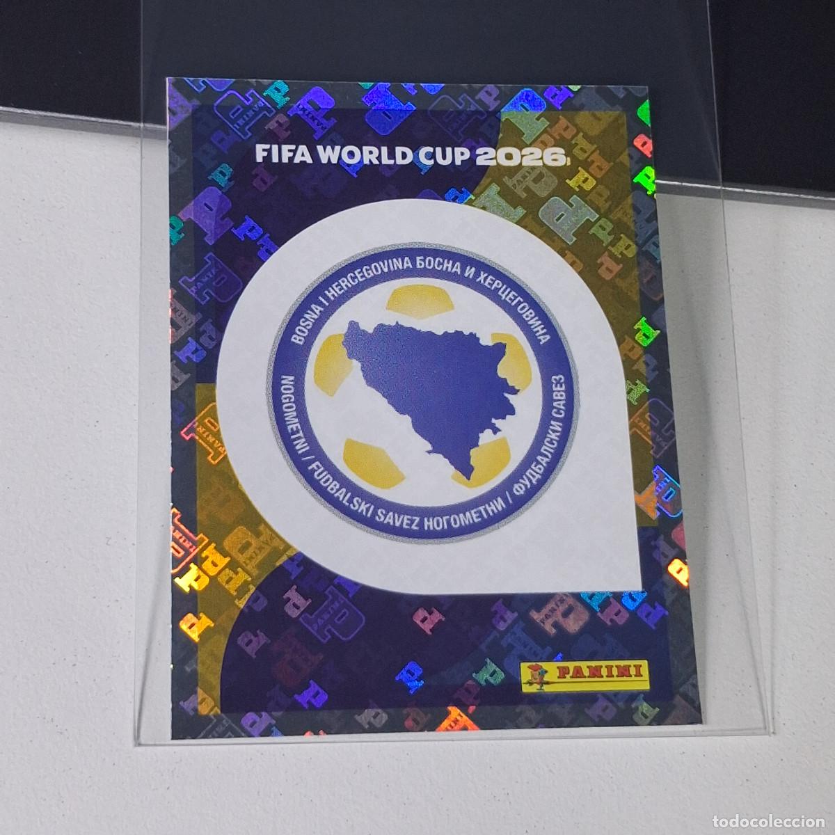 Cromos de F&uacute;tbol: B27 BIH1 EMBLEM ESCUDO 1 BOSNIA HERZEGOVINA BIH MUNDIAL FIFA WORLD CUP 2026 STICKER PANINI