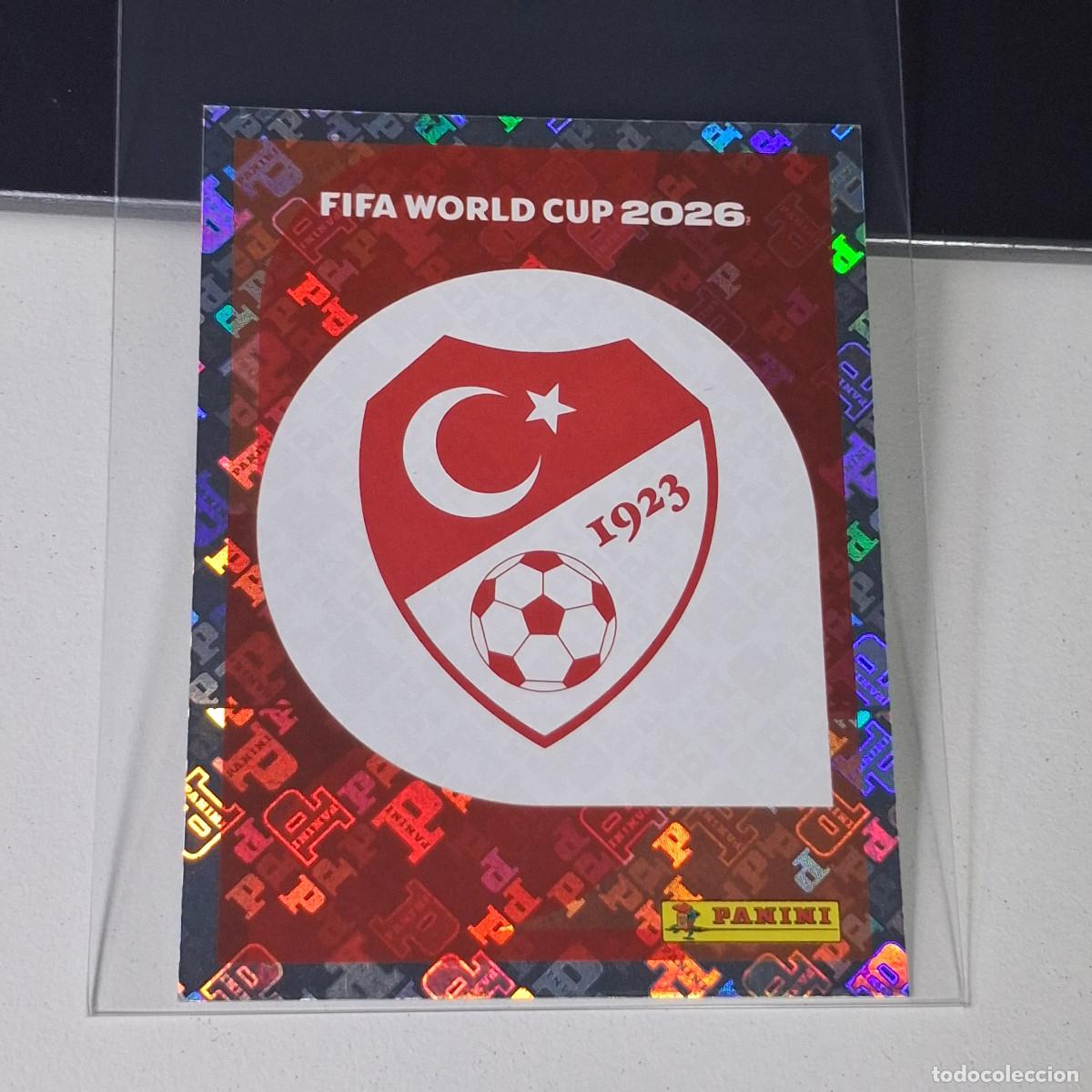 Cromos de F&uacute;tbol: B27 TUR1 EMBLEM ESCUDO BADGE LOGO 1 TURQU&Iacute;A TUR MUNDIAL FIFA WORLD CUP 2026 STICKER PANINI