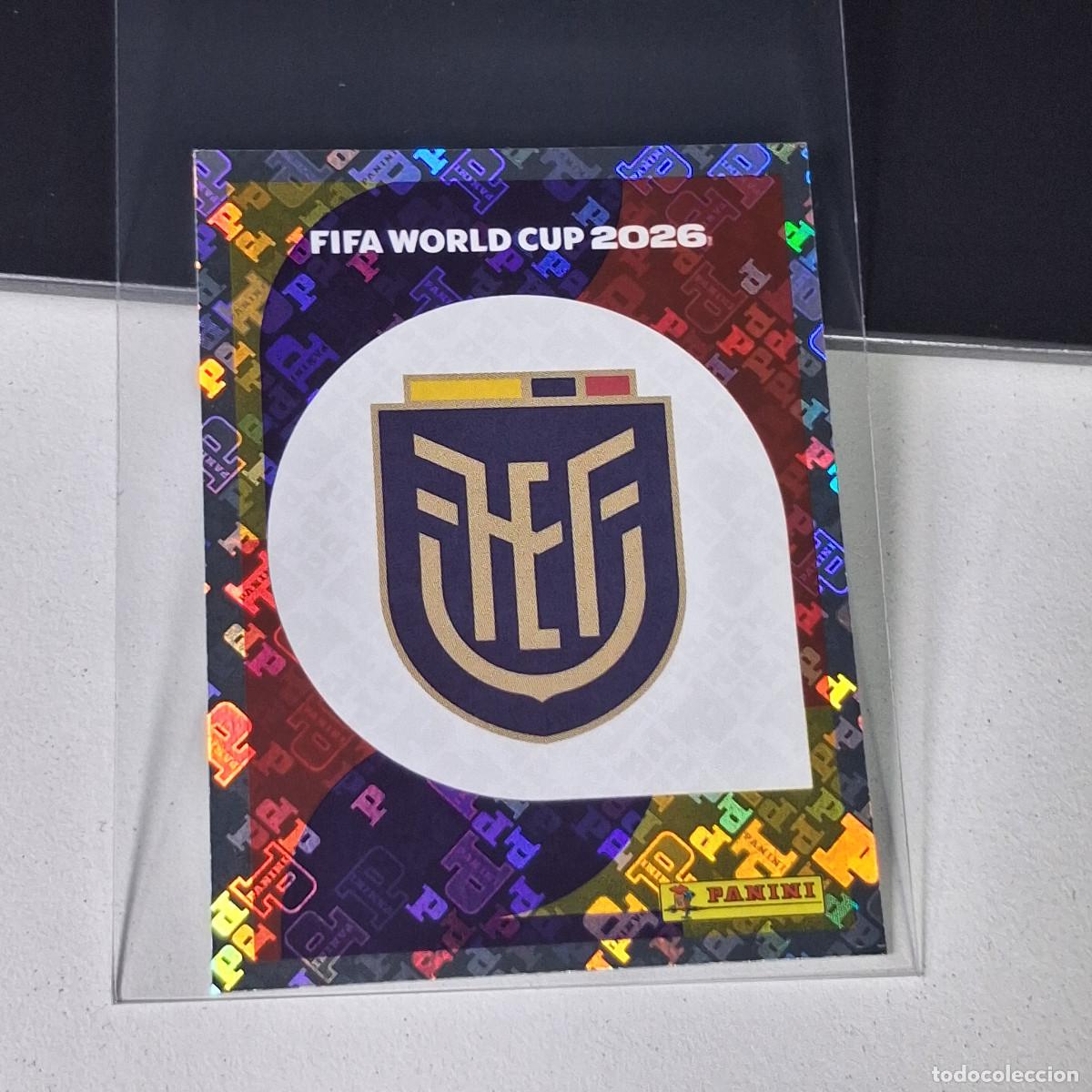 Cromos de F&uacute;tbol: B27 ECU1 EMBLEM ESCUDO 1 ECUADOR ECU MUNDIAL FIFA WORLD CUP 2026 STICKER PANINI
