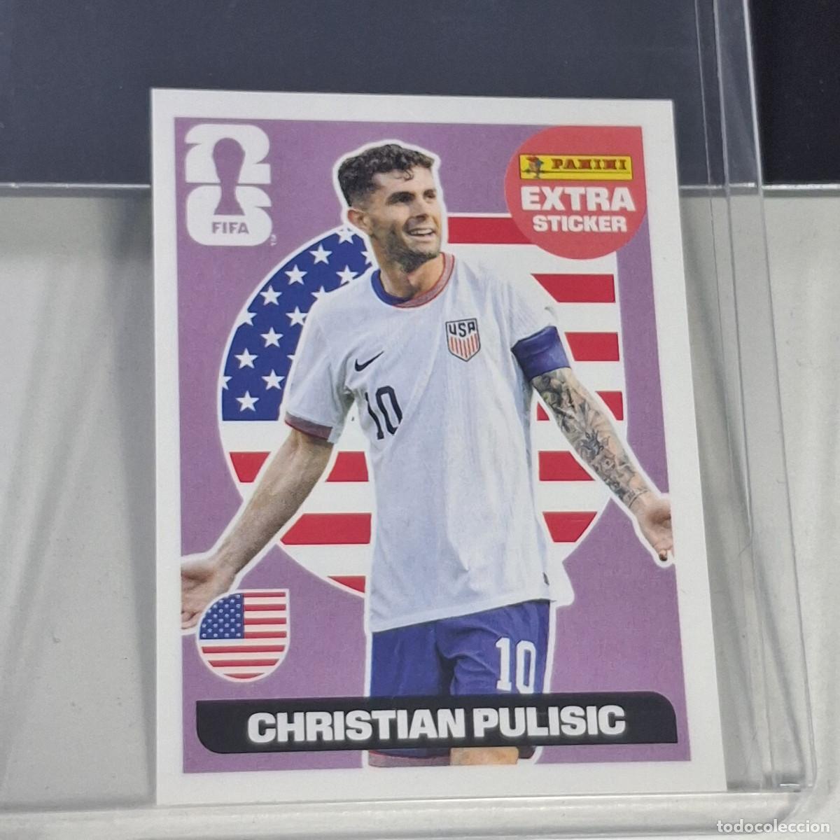 Cromos de F&uacute;tbol: C1 EXTRA CHRISTIAN PULISIC ESTADOS UNIDOS USA MUNDIAL FIFA WORLD CUP 2026 STICKER PANINI