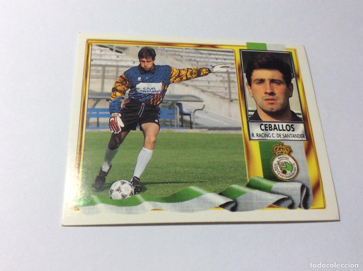 Cromos de F&uacute;tbol: Ceballos Racing Santander Este 95 96 1995 1996