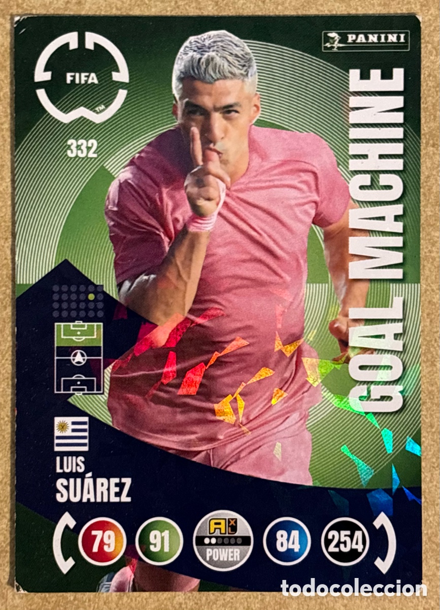 Cromos de f&uacute;tbol: LUIS SU&Aacute;REZ (INTER MIAMI). CARTA GOAL MACHINE PANINI ADRENALYN XL CLUB WORLD CUP 365 2023. #332.