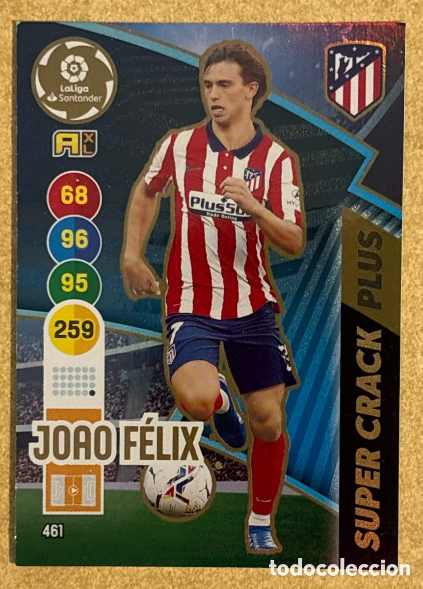 Cromos de F&uacute;tbol: JOAO FELIX (ATL&Eacute;TICO MADRID). CARTA S&Uacute;PER CRACK PLUS PANINI ADRENALYN XL LA LIGA 2020-21. #461.