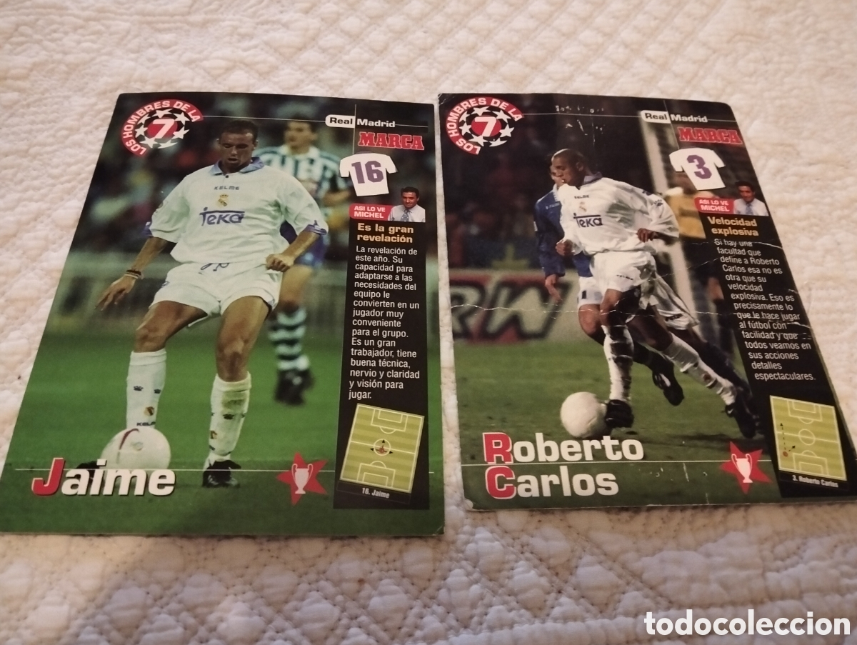 Cromos de F&uacute;tbol: Tarjeta los Heros de la s&eacute;ptima real Madrid