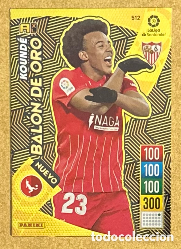 Cromos de F&uacute;tbol: KOUND&Eacute; (SEVILLA). CARTA BAL&Oacute;N DE ORO PANINI ADRENALYN XL LA LIGA 2021-22.