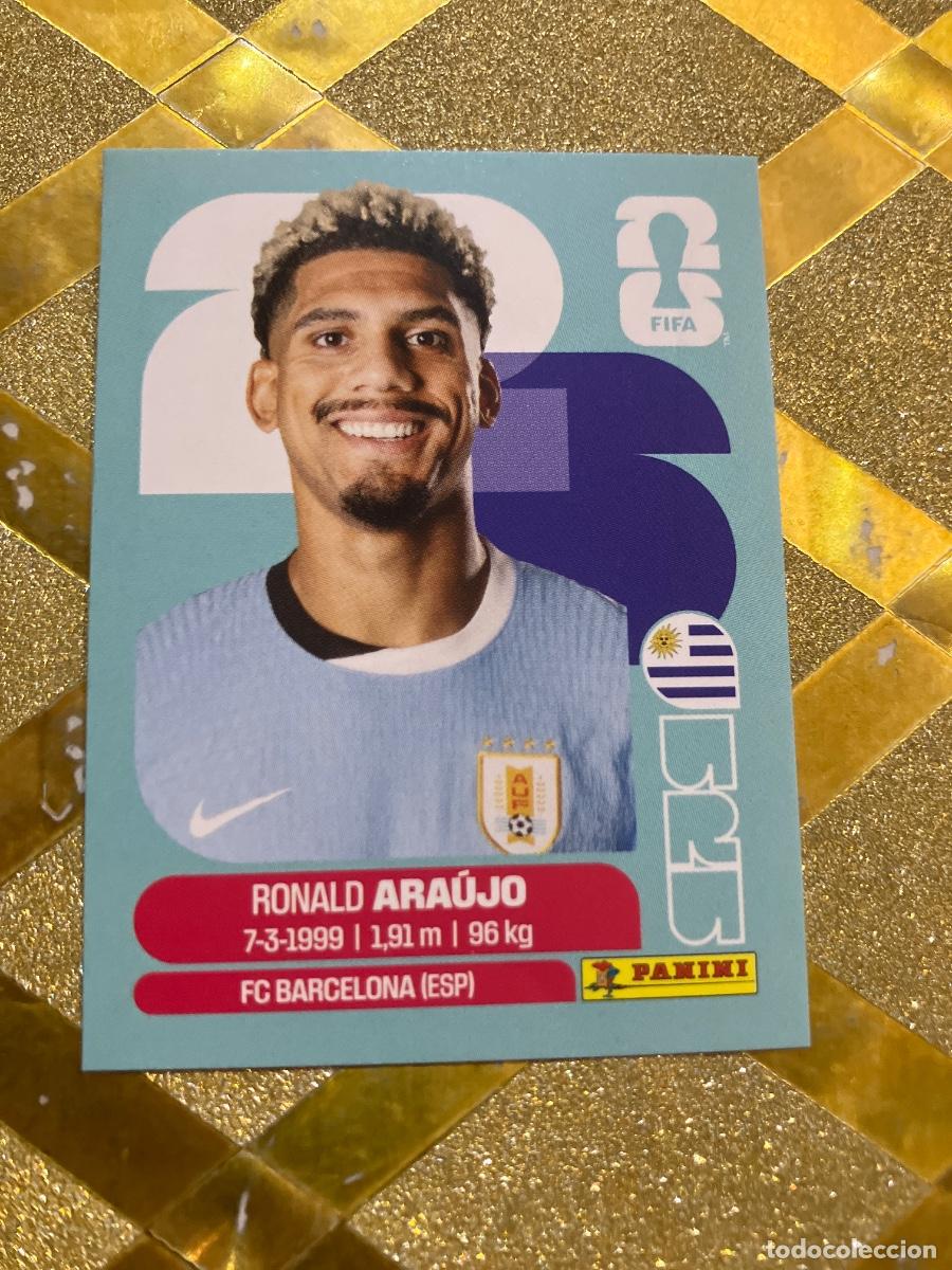 Cromos de F&uacute;tbol: CROMO DE F&Uacute;TBOL NUMERO URU 4 RONALD ARAUJO URUGUAY MUNDIAL 2026 MEXICO-EEUU-CANADA PANINI !