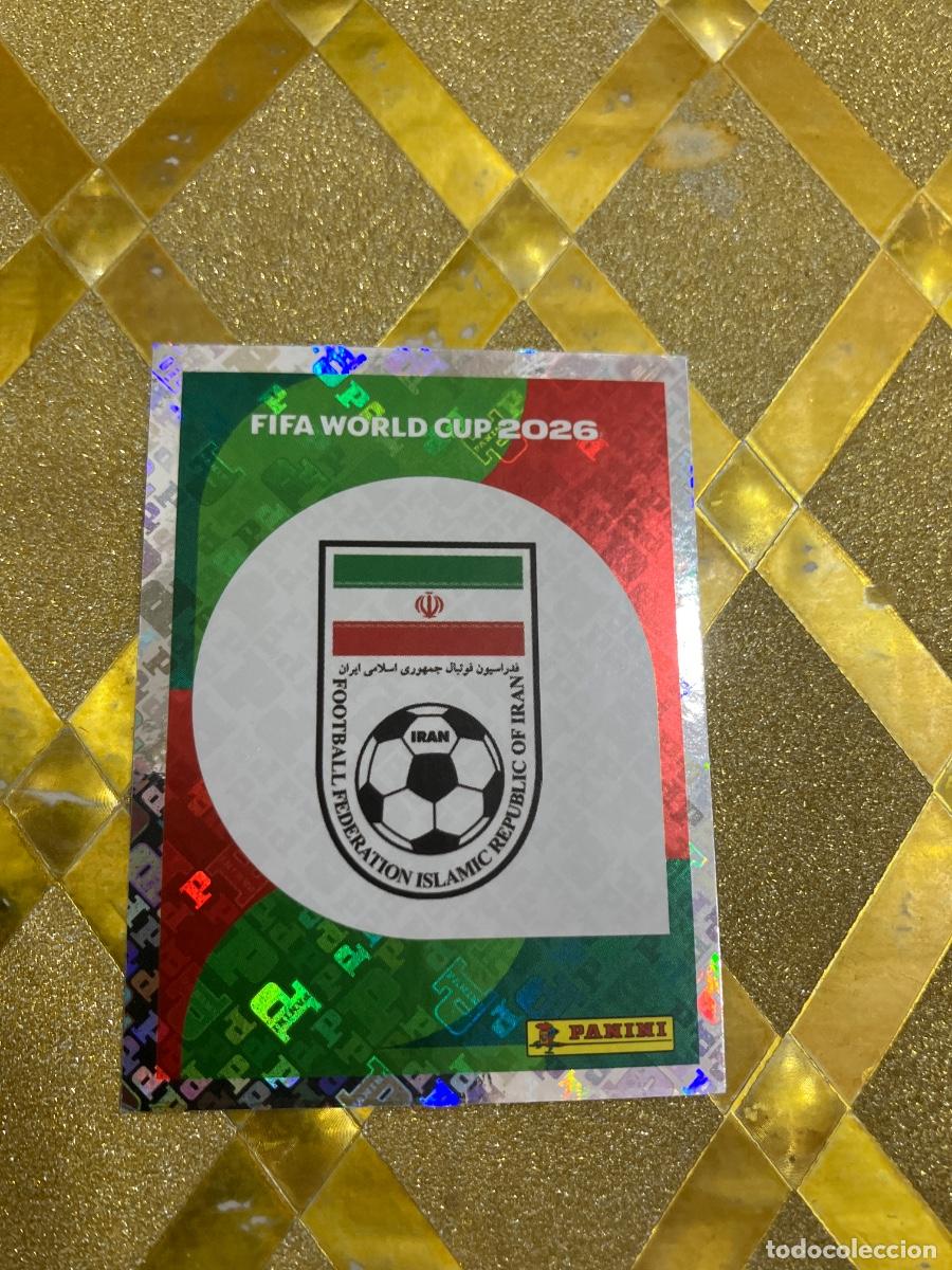 Cromos de F&uacute;tbol: CROMO DE F&Uacute;TBOL NUMERO IRN 1 ESCUDO DE IRAN MUNDIAL 2026 MEXICO-EEUU-CANADA PANINI !