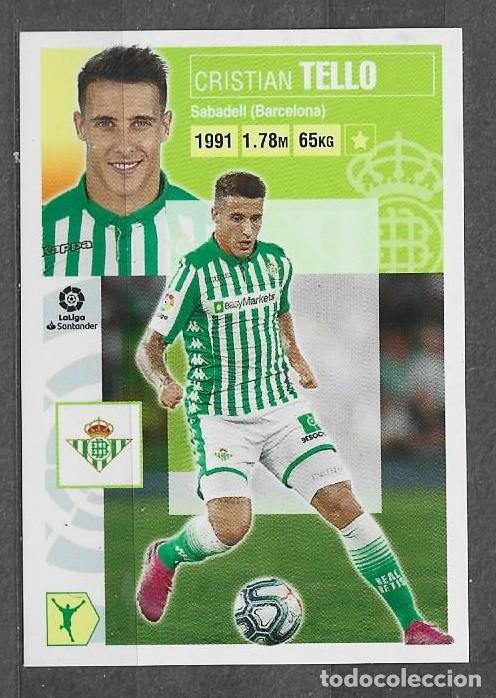 Cromos de F&uacute;tbol: Liga Este 20/21 - Tello - N&ordm; 16 a - Real Betis