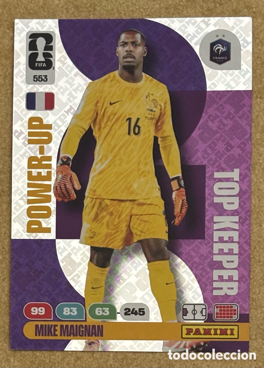 Cromos de F&uacute;tbol: MIKE MAIGNAN (FRANCIA). CARTA POWER-UP TOP KEEPER PANINI ADRENALYN XL FIFA WORLD CUP 2026. #553.