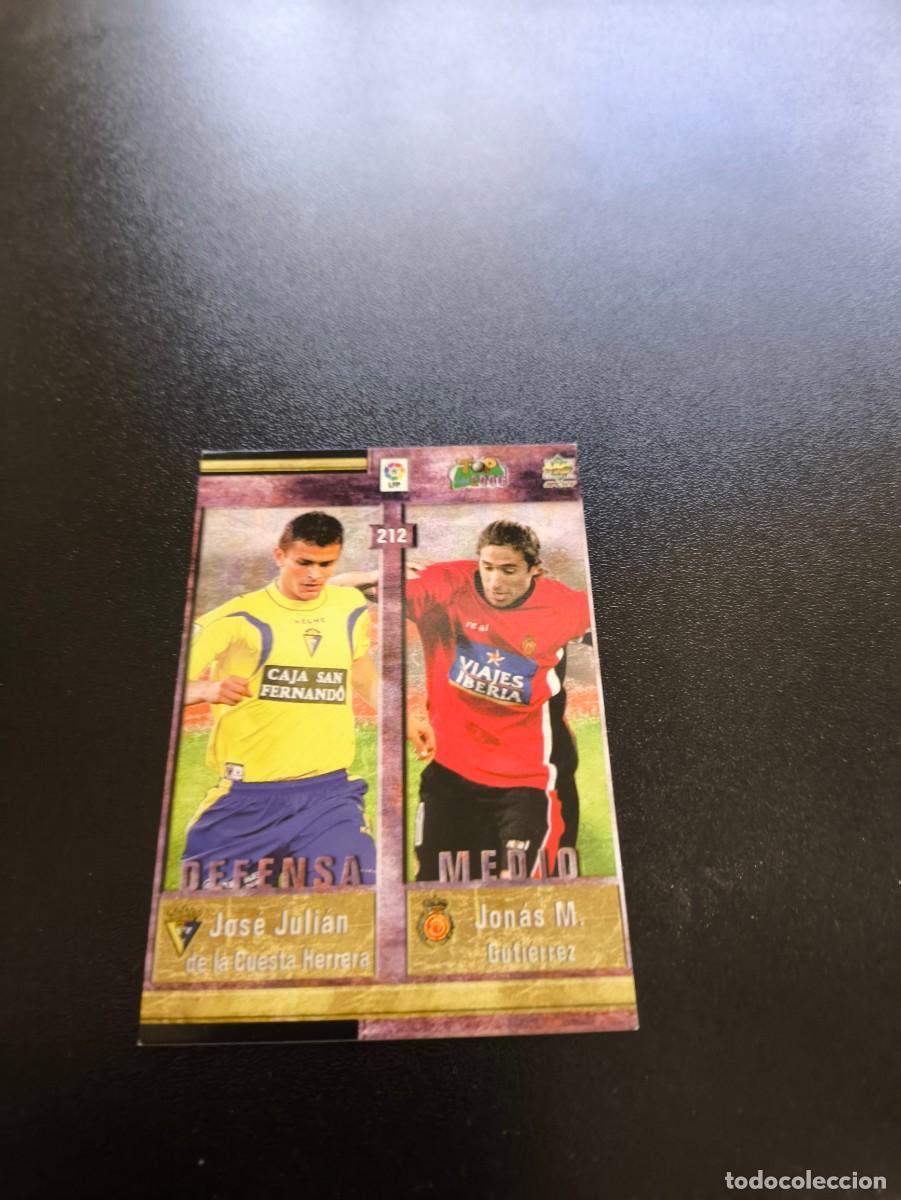 Cromos de F&uacute;tbol: 212 Alejandro / Iriney / Jose Julian / Jonas MUNDICROMO TOP LIGA 2005 2006 05 06 NO PANINI LIGA ESTE