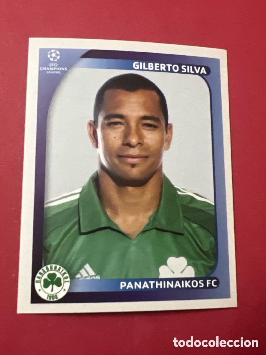Cromos de F&uacute;tbol: C4521. 393 GILBERTO SILVA (PANATHINAIKOS) CHAMPIONS LEAGUE 2008/2009 PANINI