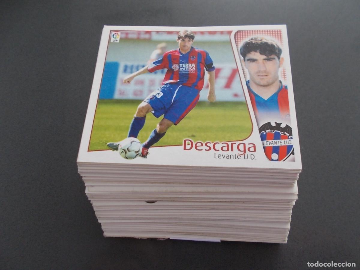 Cromos de F&uacute;tbol: LOTE 156 CROMOS ESTE 04-05 TODOS DIFERENTES SIN PEGAR 15 BAJAS, 7 FICHAJES
