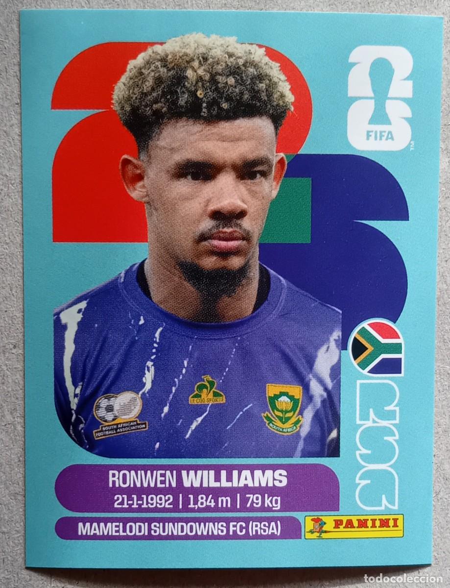 Cromos de F&uacute;tbol: Figurina Panini 2026 Cromo World Cup Usa Mundial 2026 Ronwen Williams South Africa n RSA 2