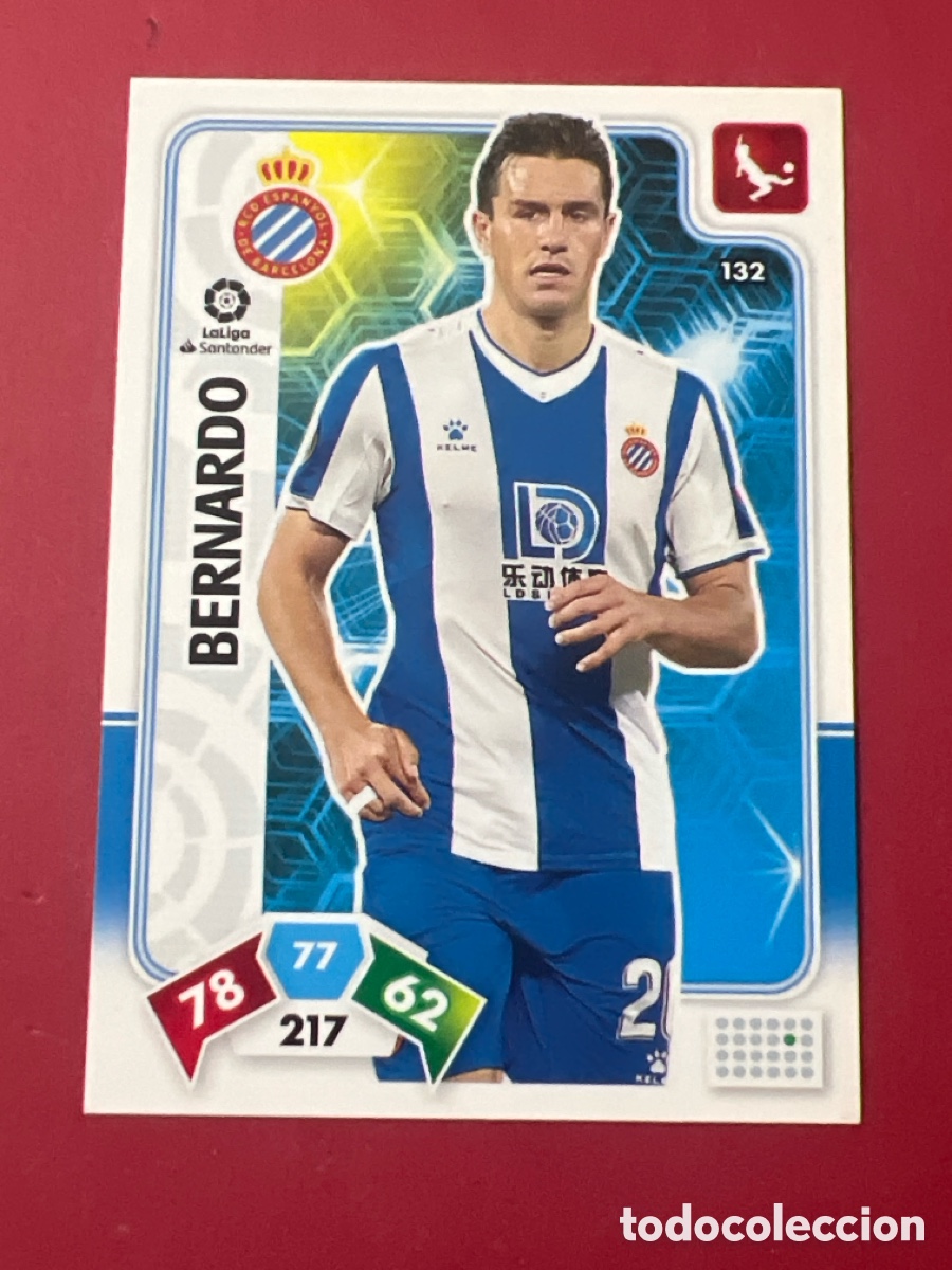 Cromos de F&uacute;tbol: C4532. 132 BERNARDO RCD ESPANYOL FICHA ALBUM ADRENALYN XL 2019 2020 19 20