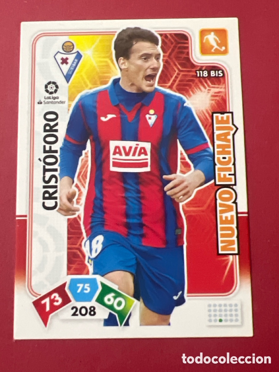 Cromos de F&uacute;tbol: C4533. 118 BIS CRISTOFORO SD EIBAR NUEVO FICHAJE FICHA ALBUM ADRENALYN XL 2019 2020 19 20