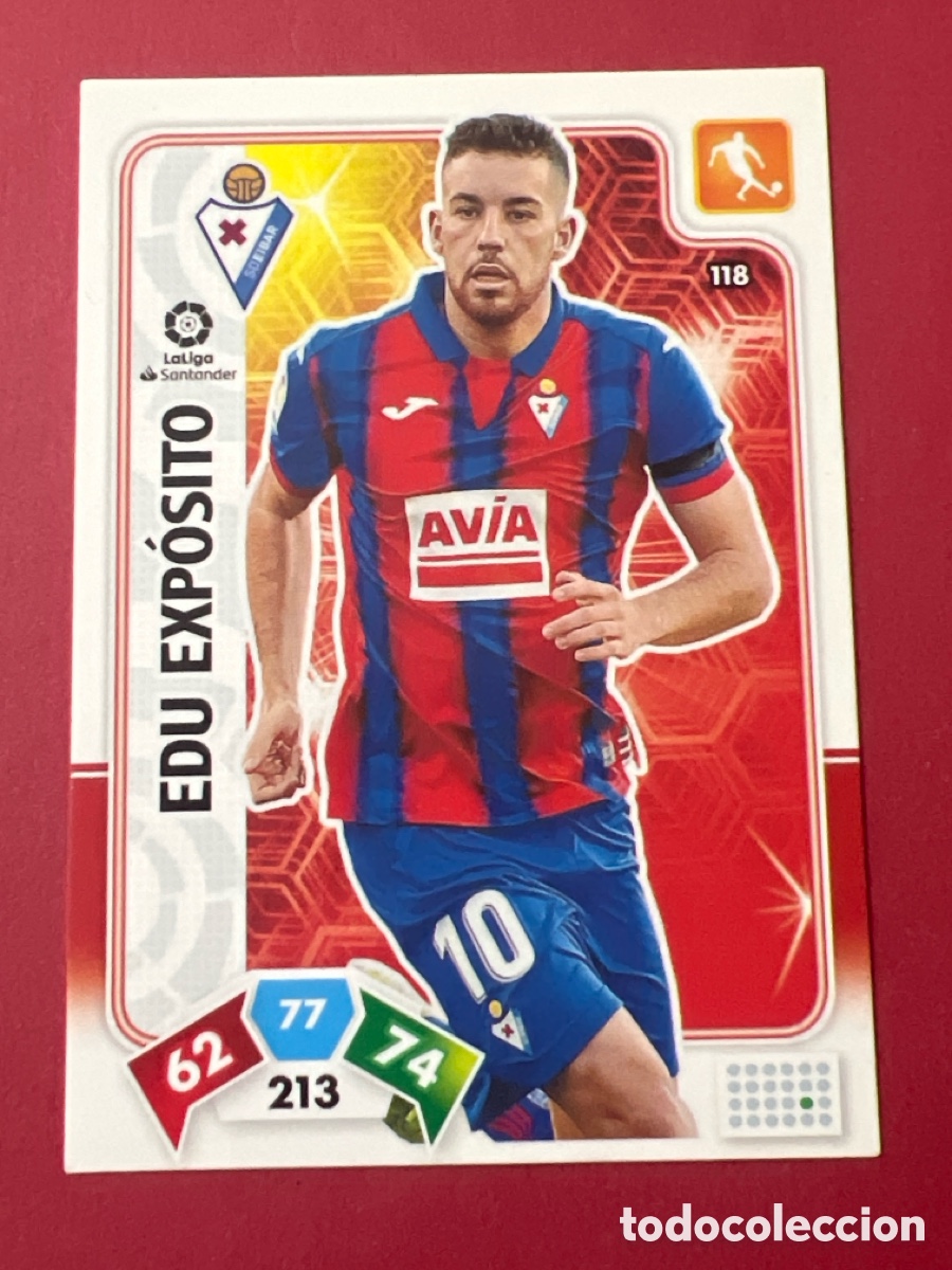 Cromos de F&uacute;tbol: C4534. 118 Edu Exp&oacute;sito, SD Eibar, Panini Adrenalyn XL 2019 2020 19 20