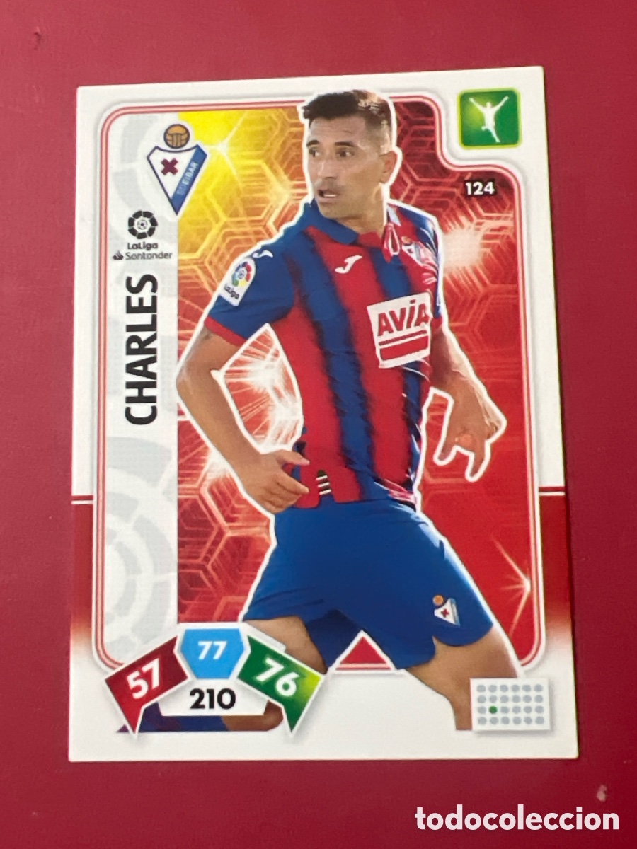 Cromos de F&uacute;tbol: C4537. 124 Charles, SD Eibar, Panini Adrenalyn XL 2019 2020 19 20