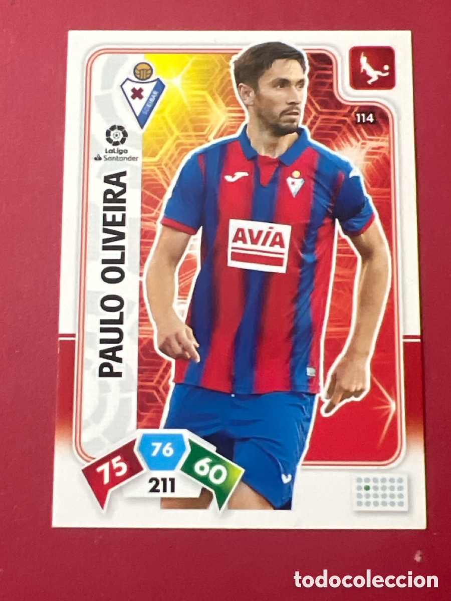 Cromos de F&uacute;tbol: C4542. 114 PAULO OLIVEIRA SD EIBAR FICHA ALBUM ADRENALYN XL 2019 2020 19 20