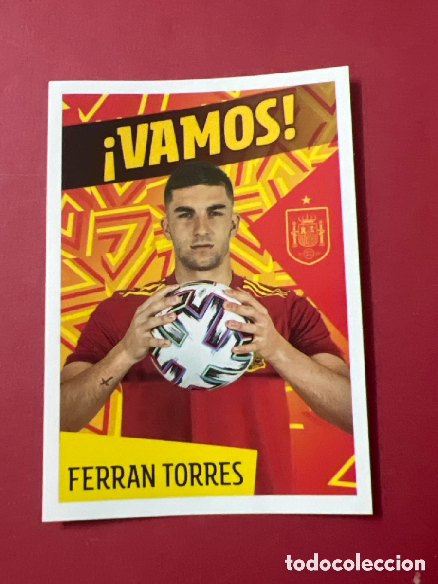 Cromos de F&uacute;tbol: 37 FERRAN TORRES COLECCI&Oacute;N OFICIAL SELECCI&Oacute;N ESPA&Ntilde;OLA 2022 CARREFOUR PANINI LOS IDOLOS DE LA ROJA