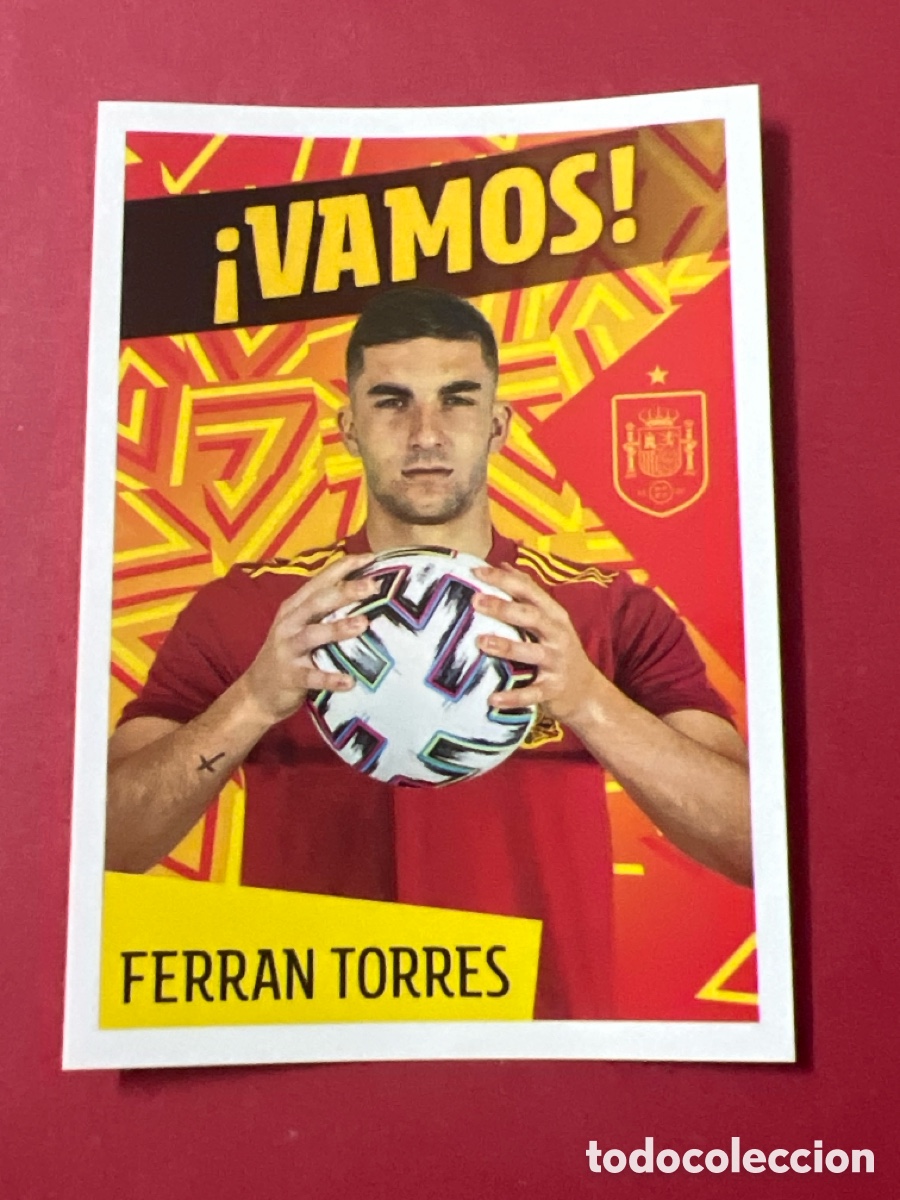 Football Stickers: 37 FERRAN TORRES COLECCI&Oacute;N OFICIAL SELECCI&Oacute;N ESPA&Ntilde;OLA 2022 CARREFOUR PANINI LOS IDOLOS DE LA ROJA