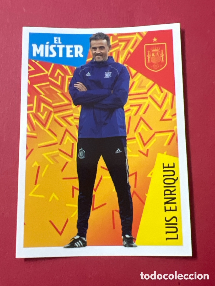 Football Stickers: C4559. CROMO STICKER LUIS ENRIQUE ESPA&Ntilde;A 6 EL MISTER LOS &Iacute;DOLOS DE LA ROJA + CRACKS MUNDIALES