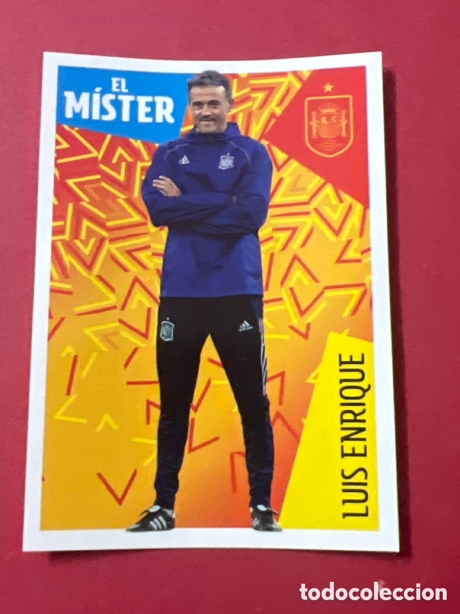 Football Stickers: C4560. CROMO STICKER LUIS ENRIQUE ESPA&Ntilde;A 6 EL MISTER LOS &Iacute;DOLOS DE LA ROJA + CRACKS MUNDIALES