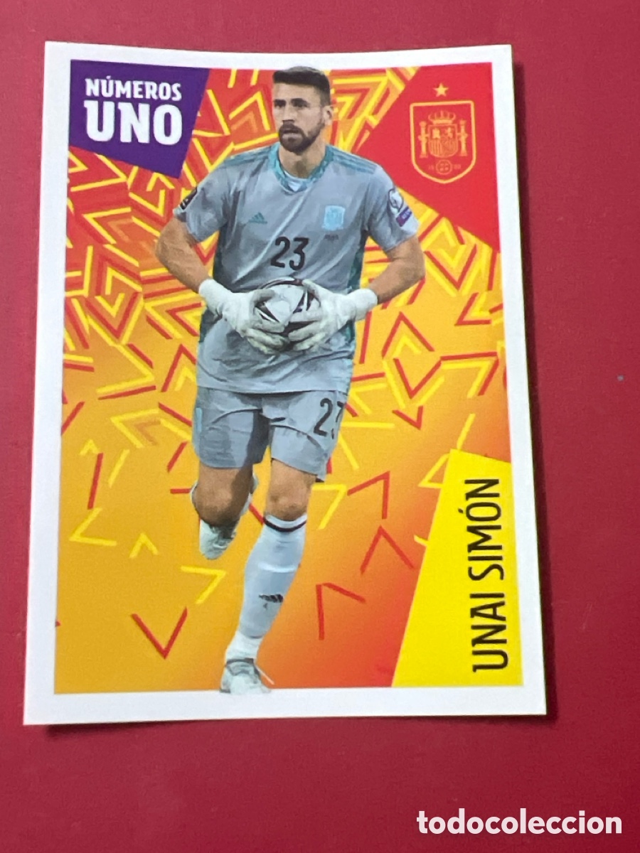 Football Stickers: C4563. N&ordm; 8 Unai Sim&oacute;n Espa&ntilde;a Carrefour Los &Iacute;dolos de la Roja 2022