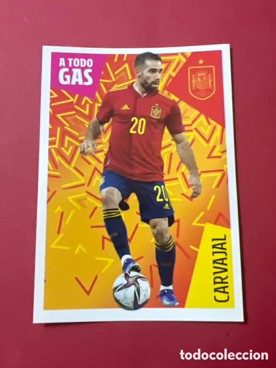 Cartes &agrave; collectionner de Football: C4569. PANINI LOS IDOLOS DE LA ROJA CRACKS MUNDIALES CARVAJAL 11