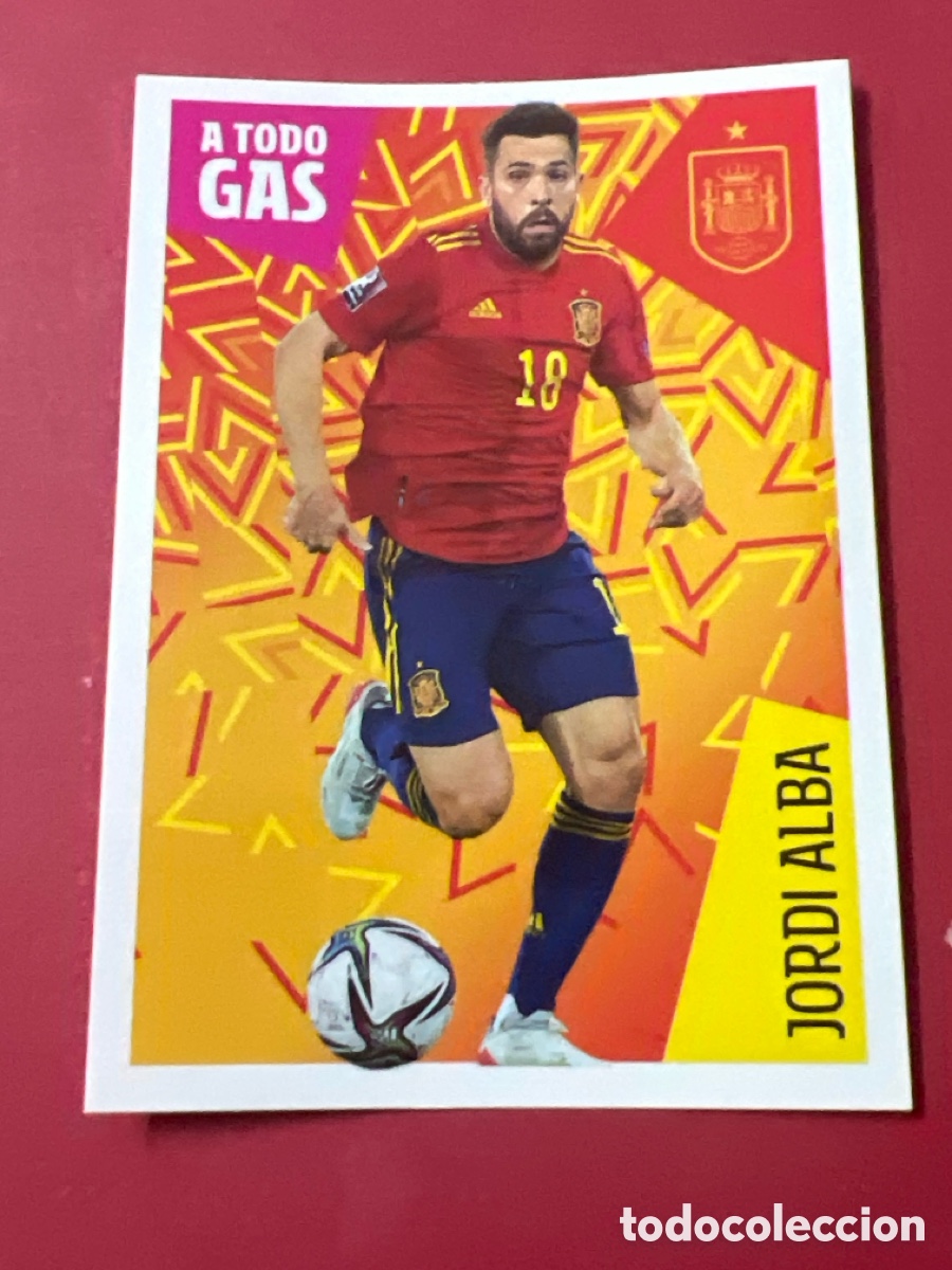 Football Stickers: C4574. PANINI LOS IDOLOS DE LA ROJA CRACKS MUNDIALES JORDI ALBA 13