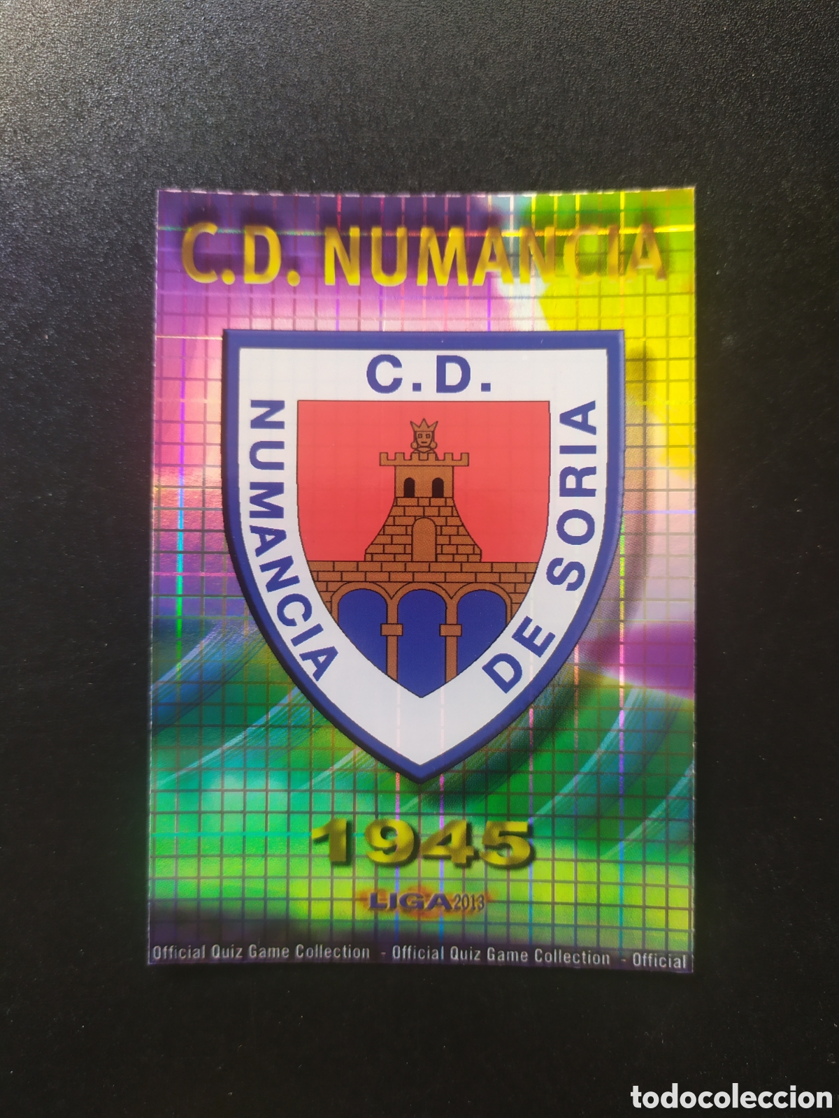 Football Stickers: Mundicromo fichas Liga 2012 2013 12 13 escudo brillo cuadros n&deg; 856 Numancia