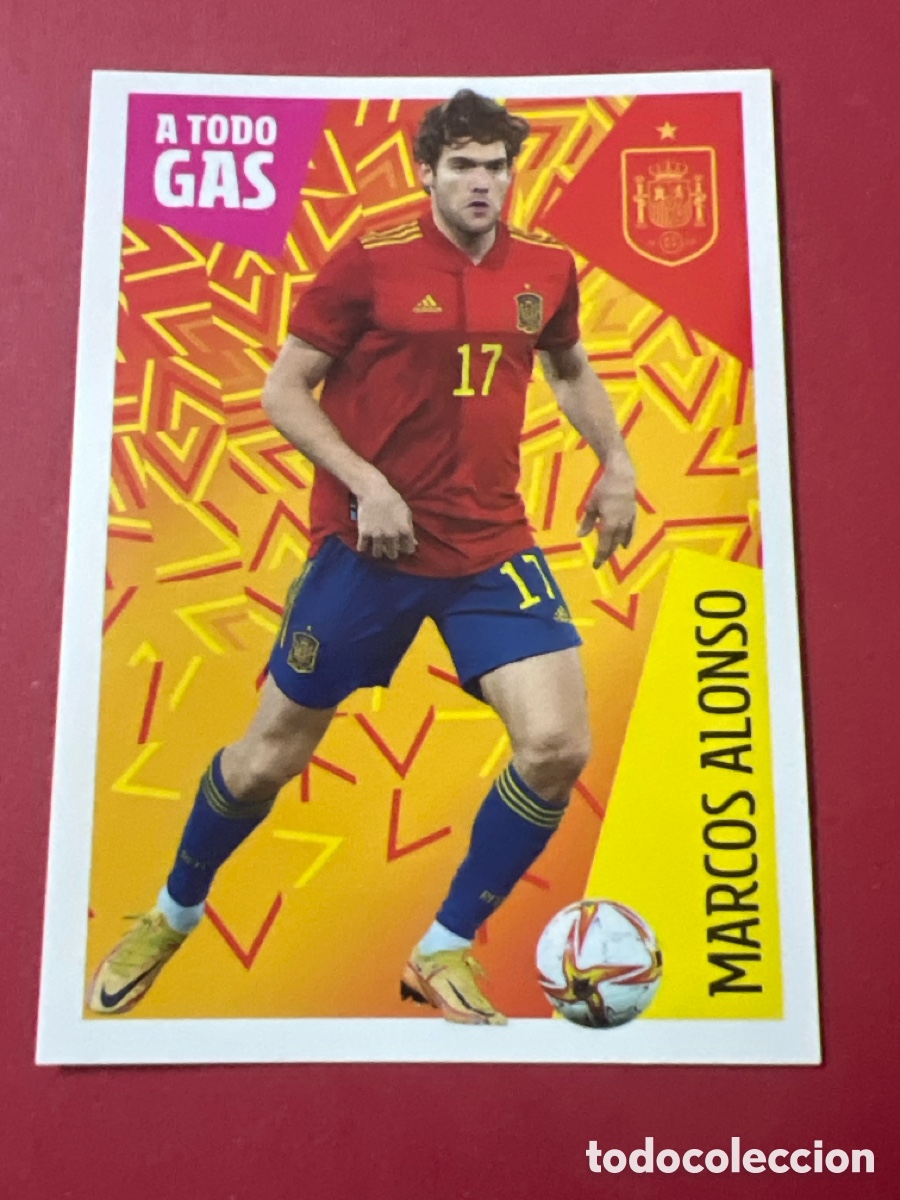 Cartes &agrave; collectionner de Football: 15 MARCOS ALONSO COLECCI&Oacute;N OFICIAL SELECCI&Oacute;N ESPA&Ntilde;OLA 2022 CARREFOUR PANINI LOS IDOLOS DE LA ROJA