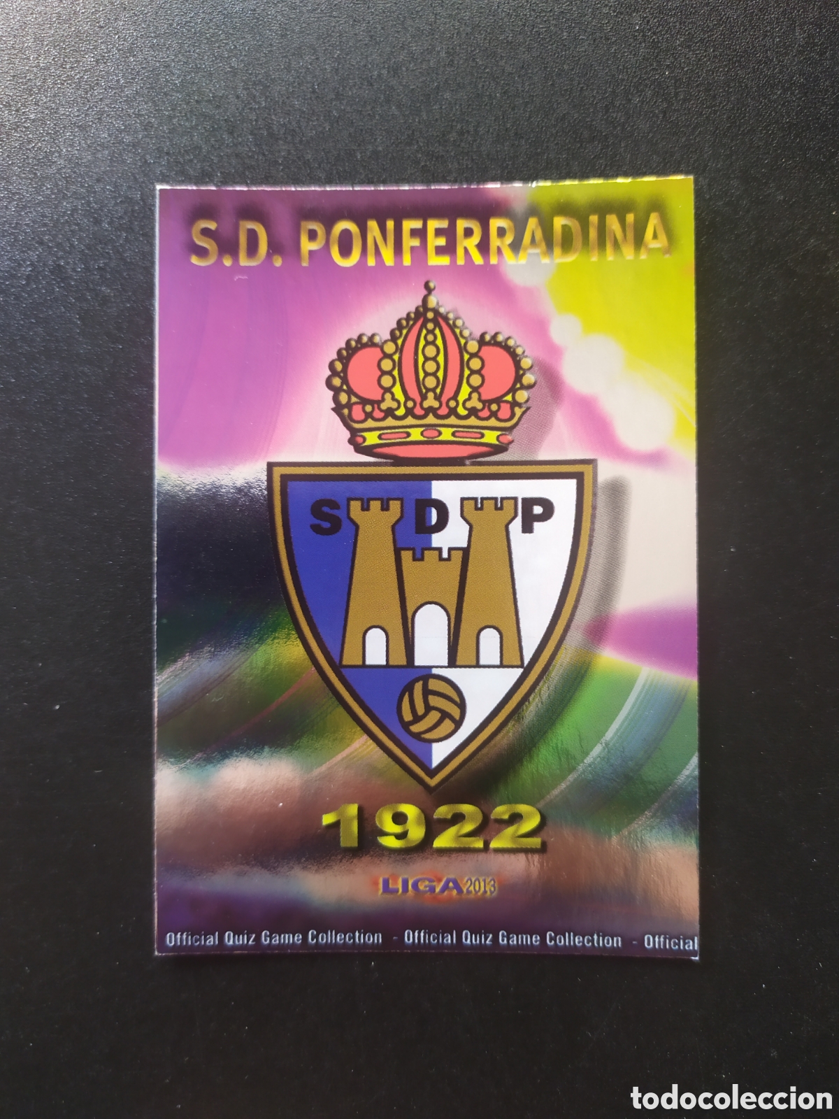 Cartes &agrave; collectionner de Football: Mundicromo fichas Liga 2012 2013 12 13 escudo brillo liso n&deg; 1036 Ponferradina