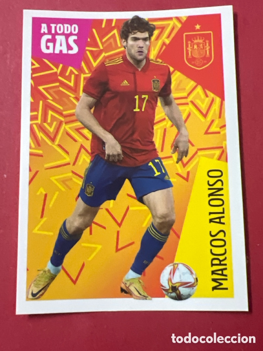 Cartes &agrave; collectionner de Football: 15 MARCOS ALONSO COLECCI&Oacute;N OFICIAL SELECCI&Oacute;N ESPA&Ntilde;OLA 2022 CARREFOUR PANINI LOS IDOLOS DE LA ROJA