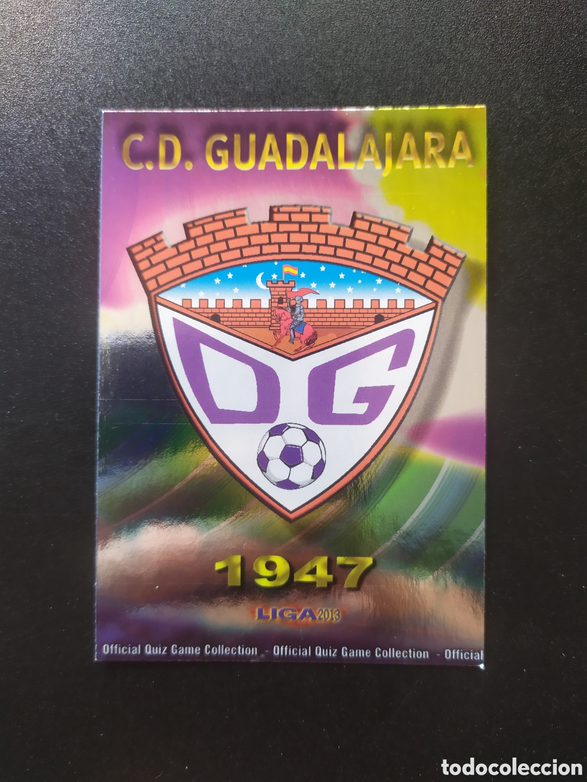 Cartes &agrave; collectionner de Football: Mundicromo fichas Liga 2012 2013 12 13 escudo brillo liso n&deg; 1000 Guadalajara