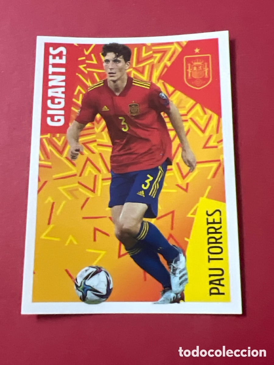 Cromos de Futebol: C4585. Cromo 20 Pau Torres Gigantes Los idolos de la roja Carrefour mundial qatar 2022