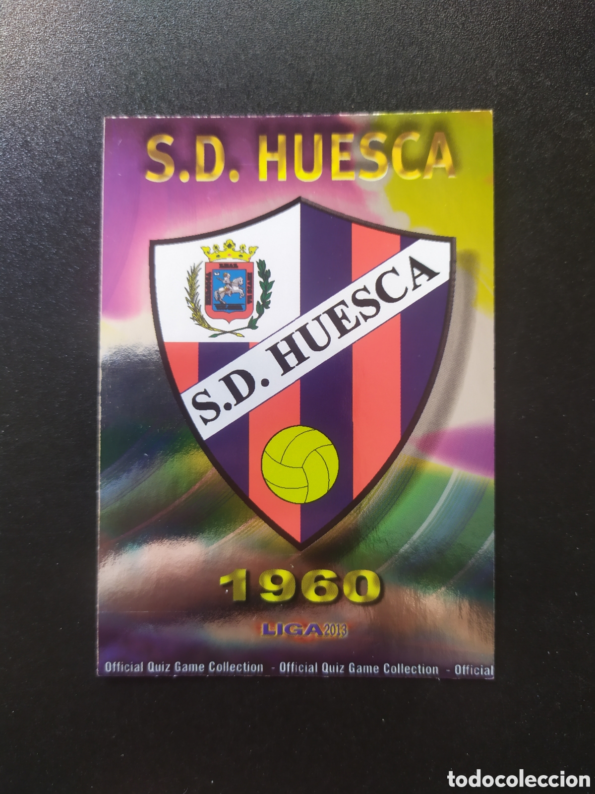 Cromos de F&uacute;tbol: Mundicromo fichas Liga 2012 2013 12 13 escudo brillo liso n&deg; 928 Huesca