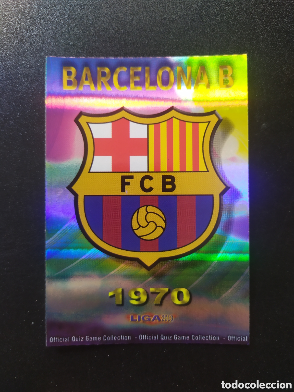 Cromos de F&uacute;tbol: Mundicromo fichas Liga 2012 2013 12 13 escudo brillo rayas n&deg; 892 Barcelona B