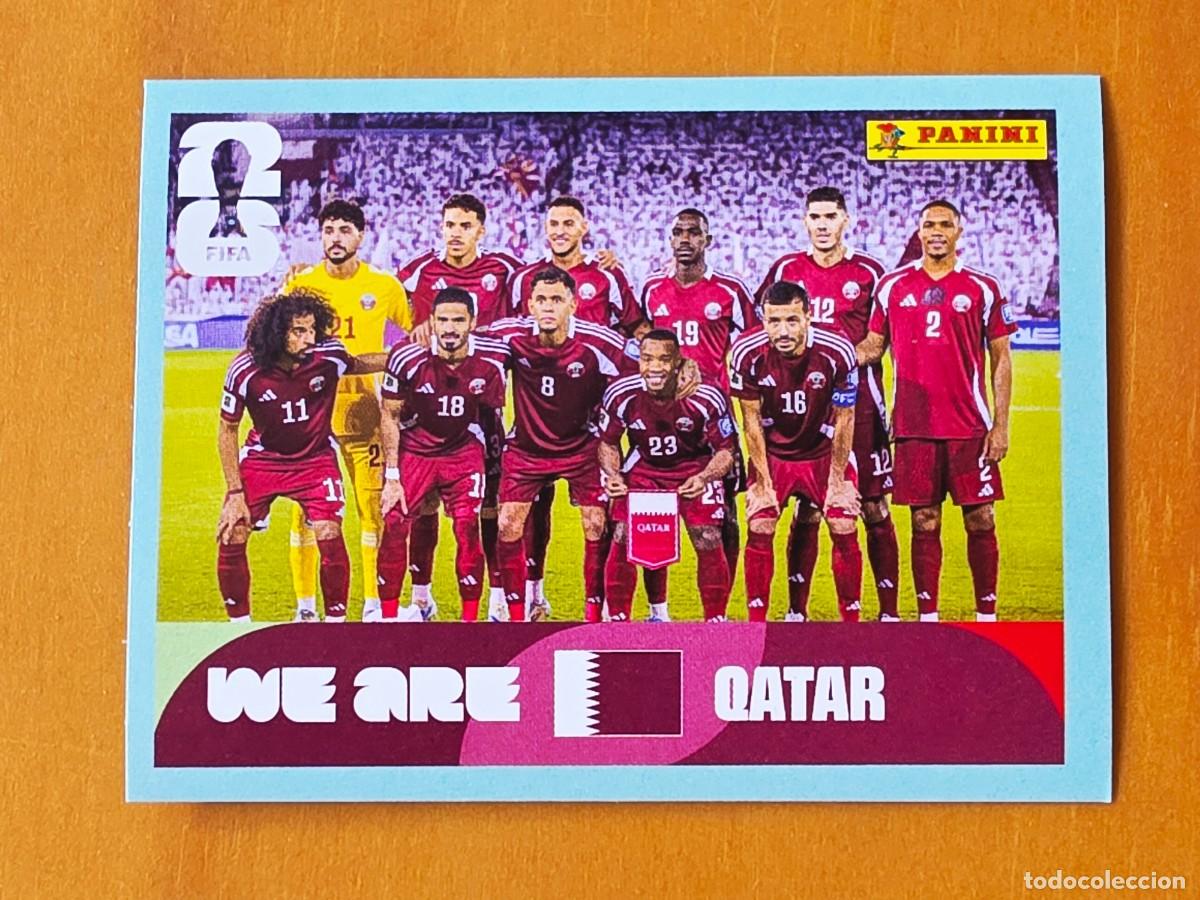 Figurine di Calcio: QAT 13 Alineaci&oacute;n equipo plantilla, Catar Qatar, Panini FIFA World Cup Mundial 2026 Sticker