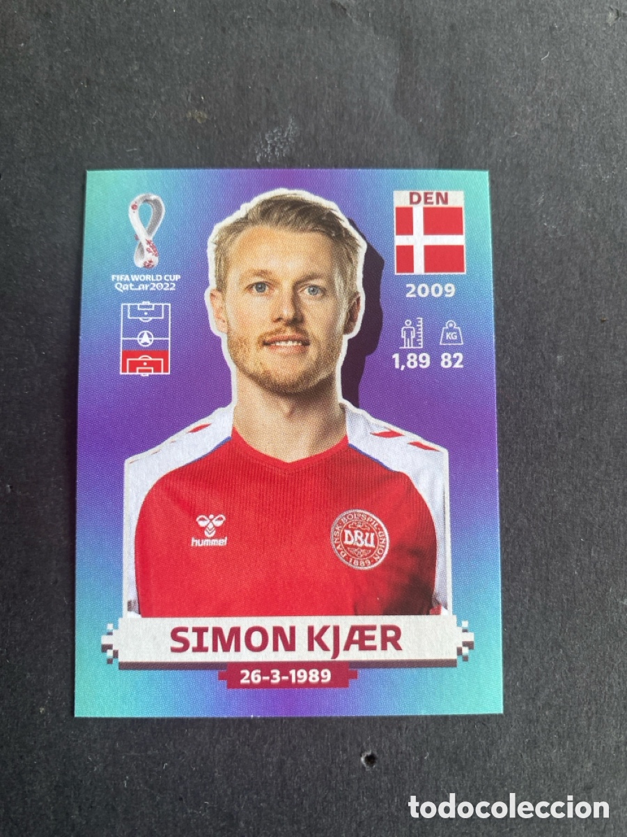 Cromos de F&uacute;tbol: Cromo Mundial Qatar 2022 Dinamarca N* 6