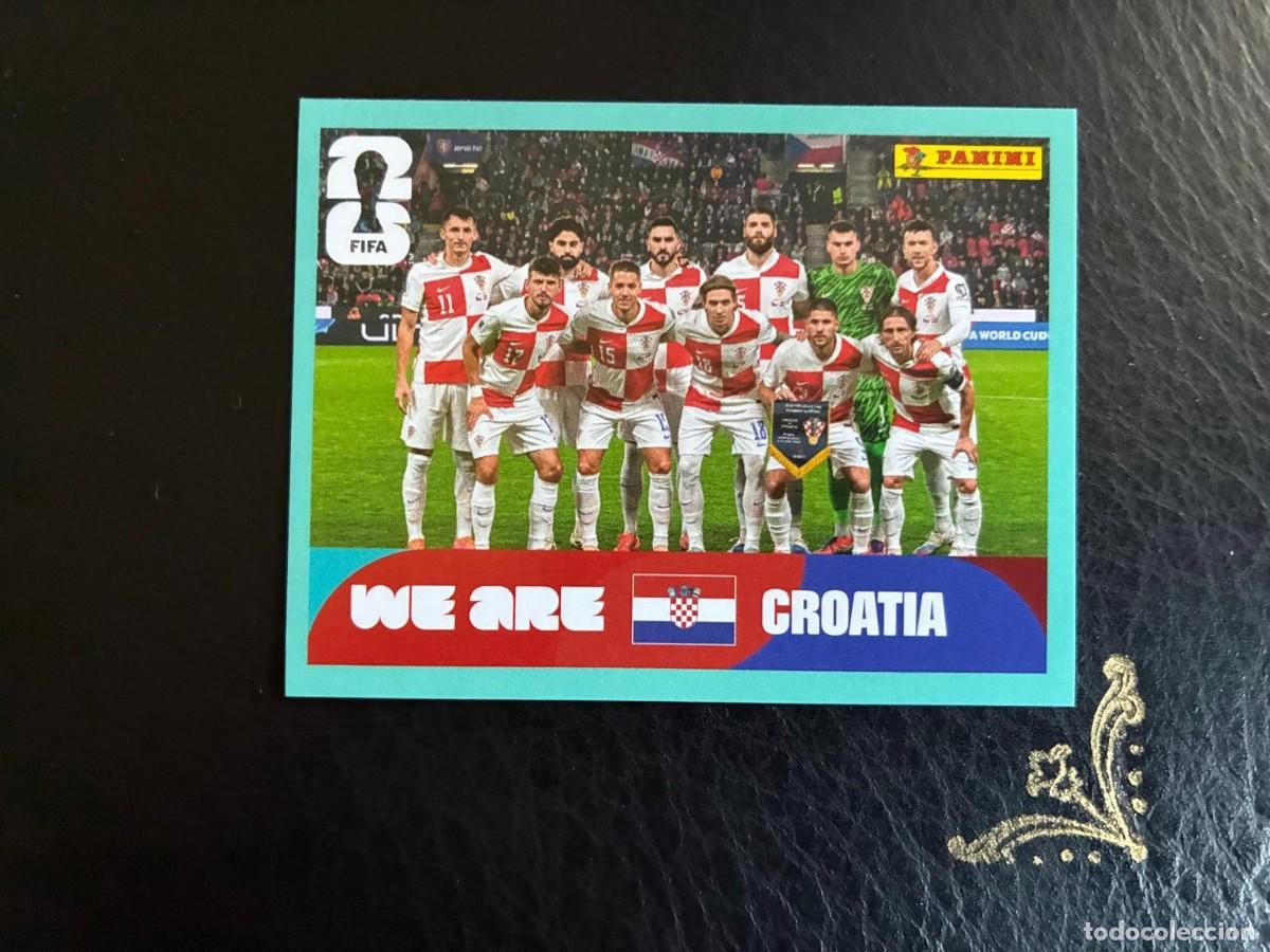 Cromos de F&uacute;tbol: CRO 13 ALINEACION PLANTILLA EQUIPO CRO13 CROACIA CROATIA FIFA WORLD CUP MUNDIAL 2026 26 PANINI