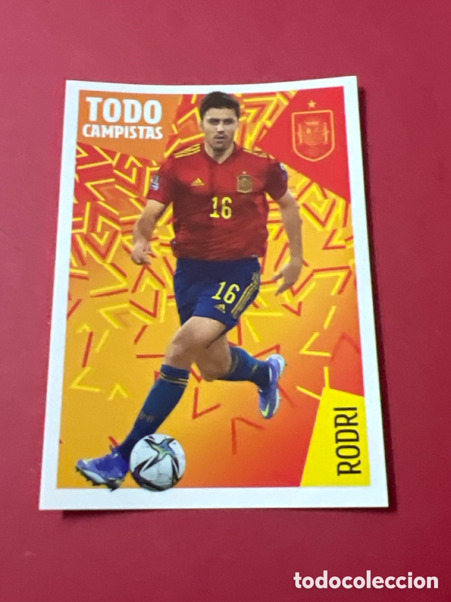 Cromos de F&uacute;tbol: C4592. MUNDIAL 22 QATAR 24 RODRI LOS &Iacute;DOLOS DE LA ROJA CARREFOUR 2022