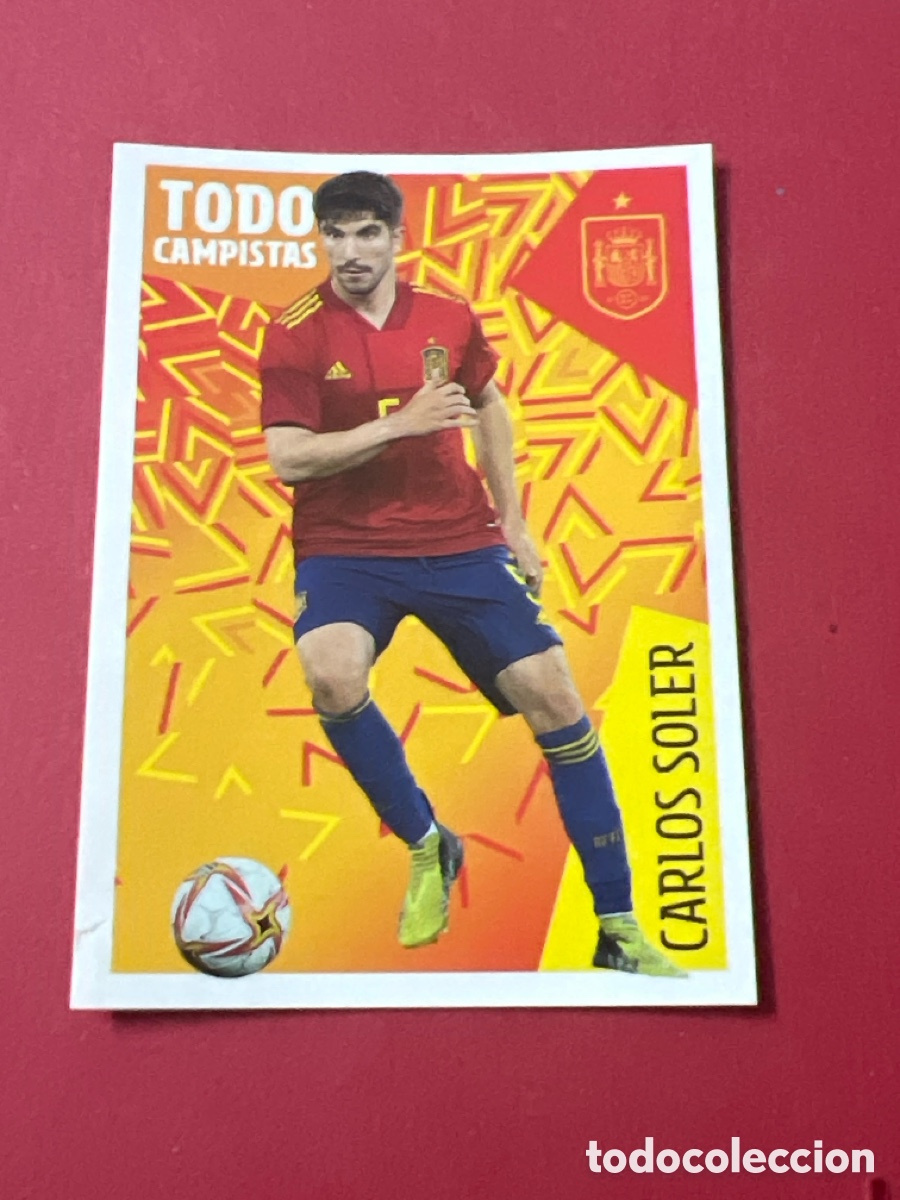 Football Stickers: C4599. N&ordm; 27 Carlos Soler Espa&ntilde;a Carrefour Los &Iacute;dolos de la Roja 2022